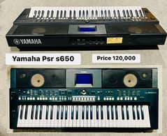 Yamaha keyboard available  Psr -S650 we have big range of keyboard