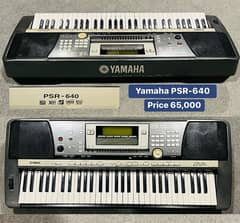 Yamaha keyboard available  Psr -640  we have big range of keyboard
