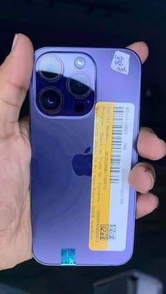 iphone 14 pro 256 gb Jv deep purple 90batheryhelth condition 10/9