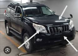 toyota prado 2010 shape front back lights