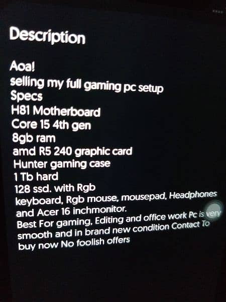 gaming pc full setup for sale 7