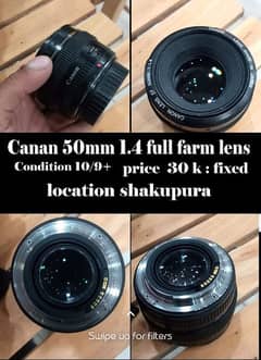 canan 50 mm 1.4_ 10+9 condition 100% ok working 0/3/2/4/4/0/1/0/0/9/5