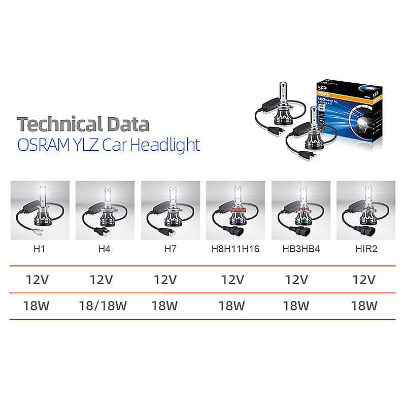 OSRAM LEDriving HL LED HB3 9005 HB4 9006 12V 50W 4000LM Super Bright 6 1