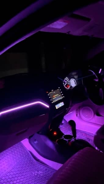 interior dashboard ambient lights 2pcs Bluetooth controlled 2