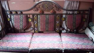 iron sofa set urgent for sale