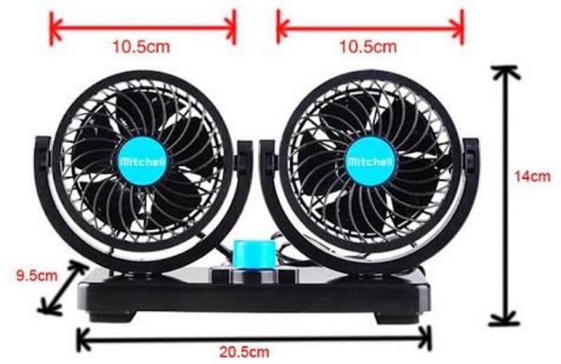 Dashboard Fan to enhance cooling of when AC chilled, many purpose 10