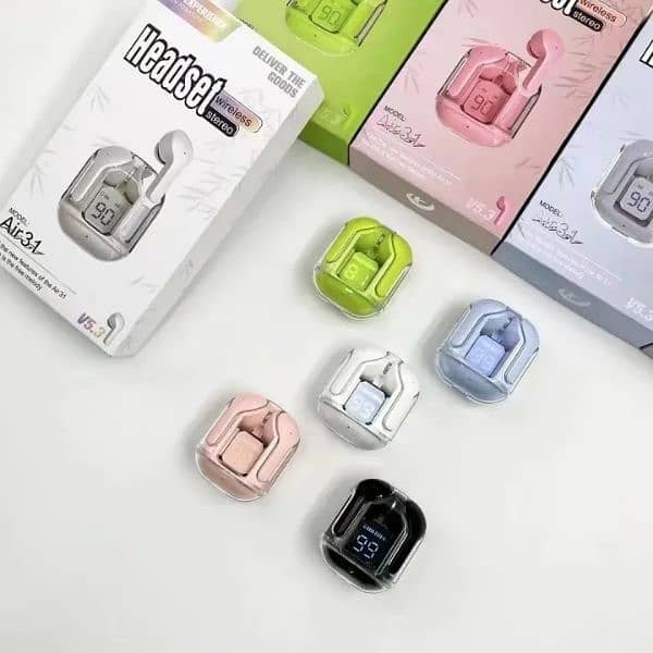 Earbuds AIR 31 Airpods| Wireless Earbuds With Transparent Case 9