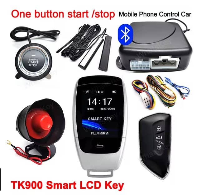 Universal LCD Smart Key Keyless Entry Central Locking Automation Smar 3