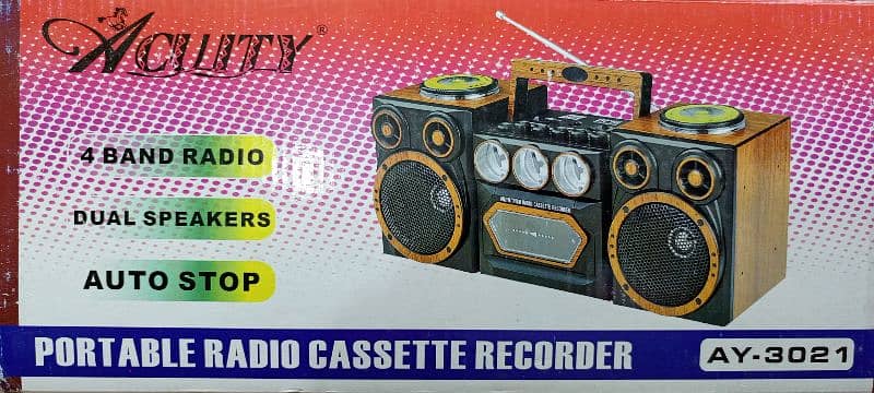 100℅ brand new Portable Cassette Player Recorder with 4 band Radio 2