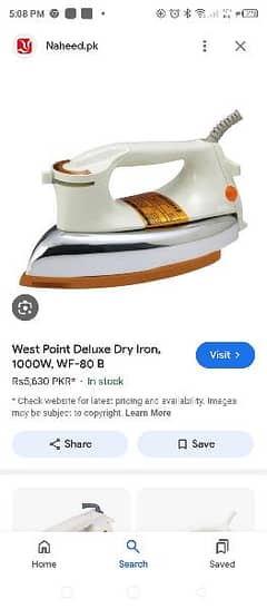 1 west point deluxe dry iron