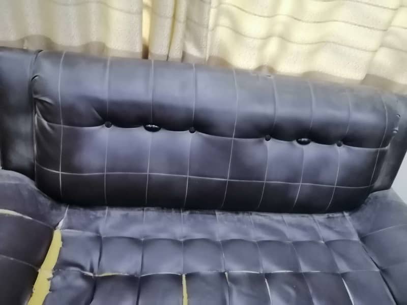 Iron stand with 7 seater sofa for sale 1