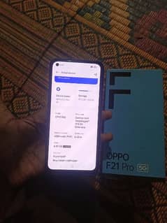 urgent sell oppo F21 pro 5G 8+8/128gb complete box 0