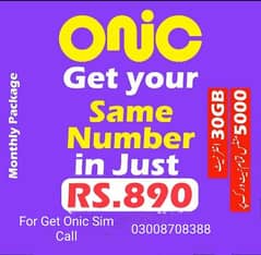 Get Onic Sim Free Only Pakge Buy