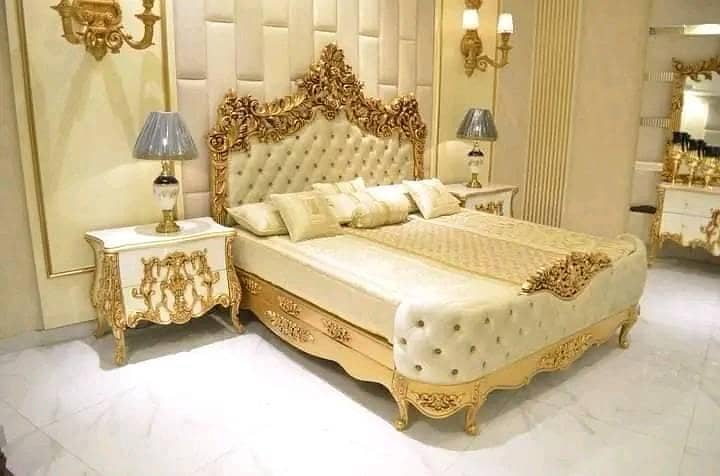 double bed/bed set/furniture/single bed/Turkish bed set/glossy bed set 5