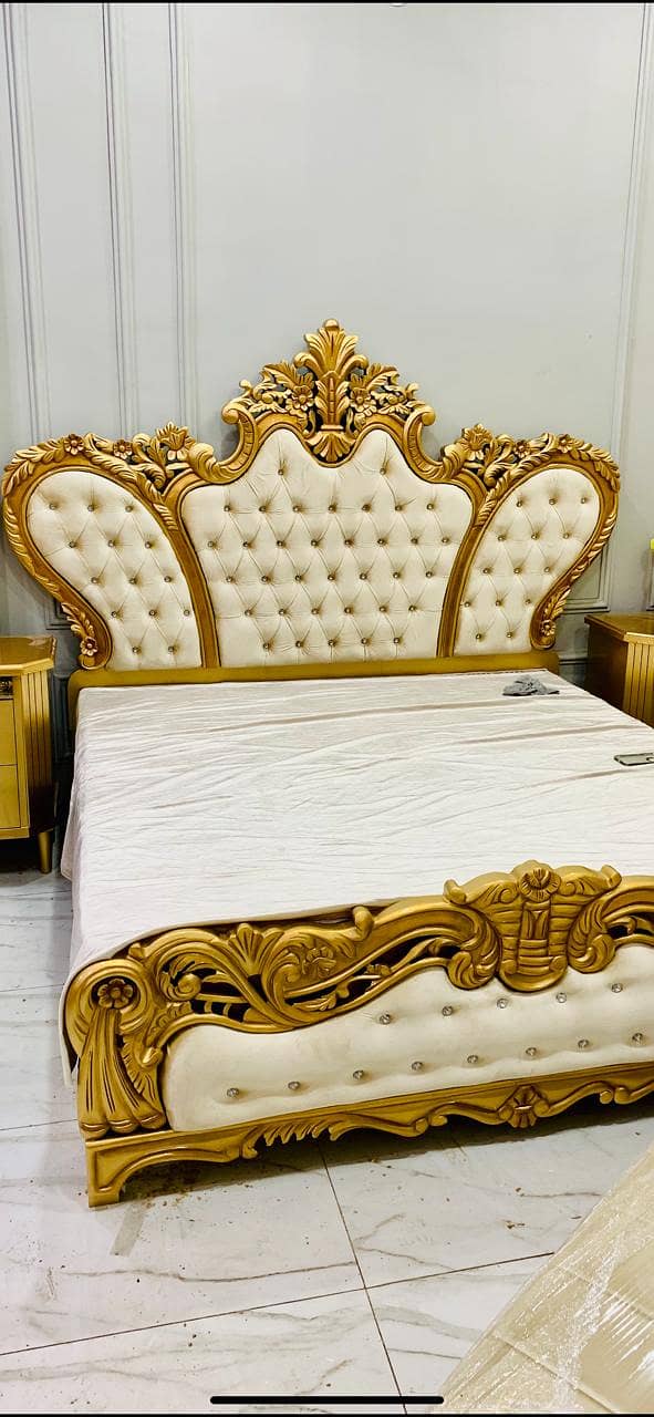 double bed/bed set/furniture/single bed/Turkish bed set/glossy bed set 9