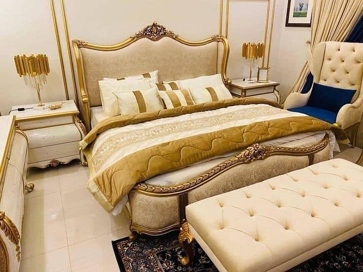 double bed/bed set/furniture/single bed/Turkish bed set/glossy bed set 13