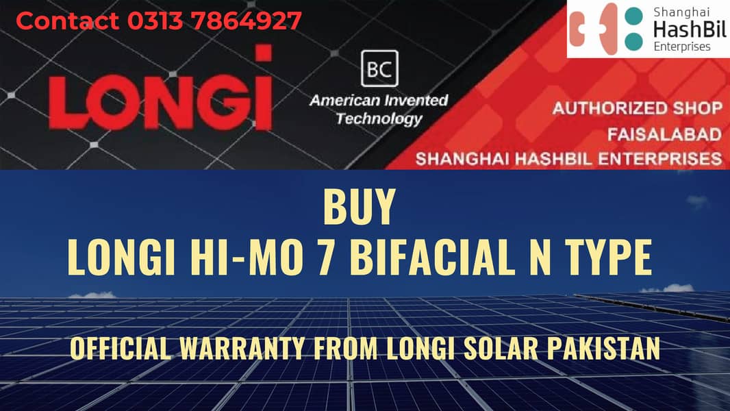 LONGi Hi-MO 7 Bifacial N Type / solar penals / solar / Longi Hi-Mo 7 0