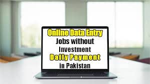 Home-based Online data typing jobs available for females and males