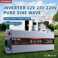 3000W DATOUBOSS Pure Sine Wave Inverter 12V to 220V with USB