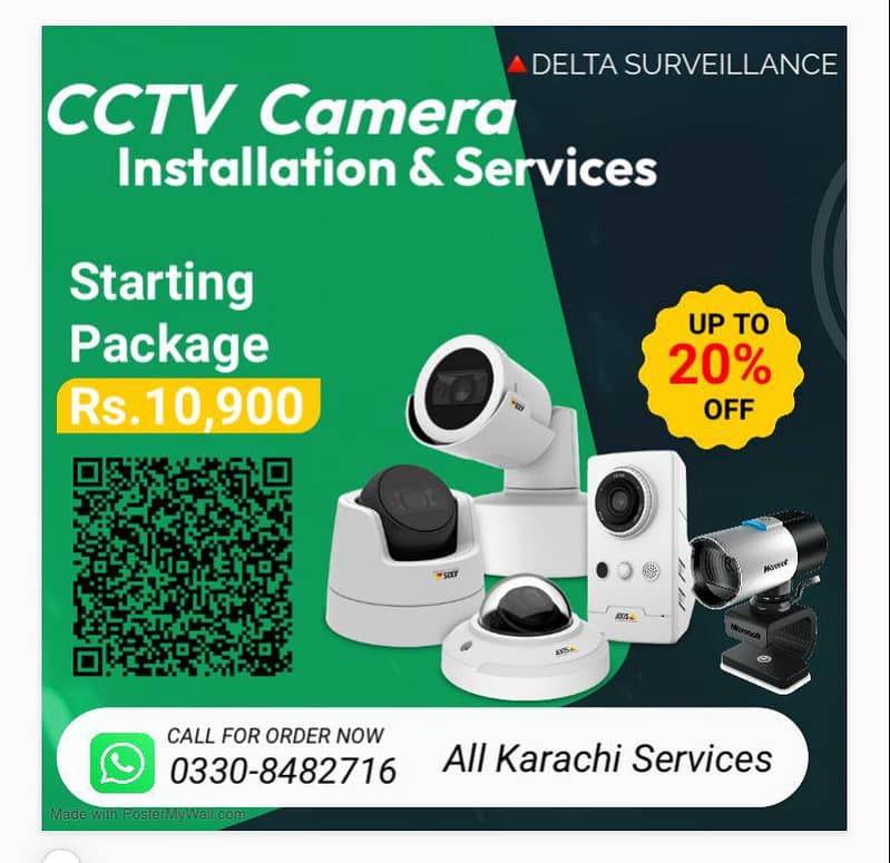 CCTV Cameras Installation Super Duper Offer Available Delta Survellian 0