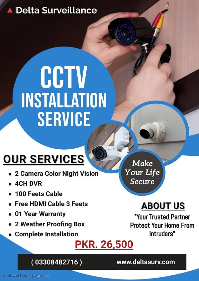 CCTV Cameras Installation Super Duper Offer Available Delta Survellian 2