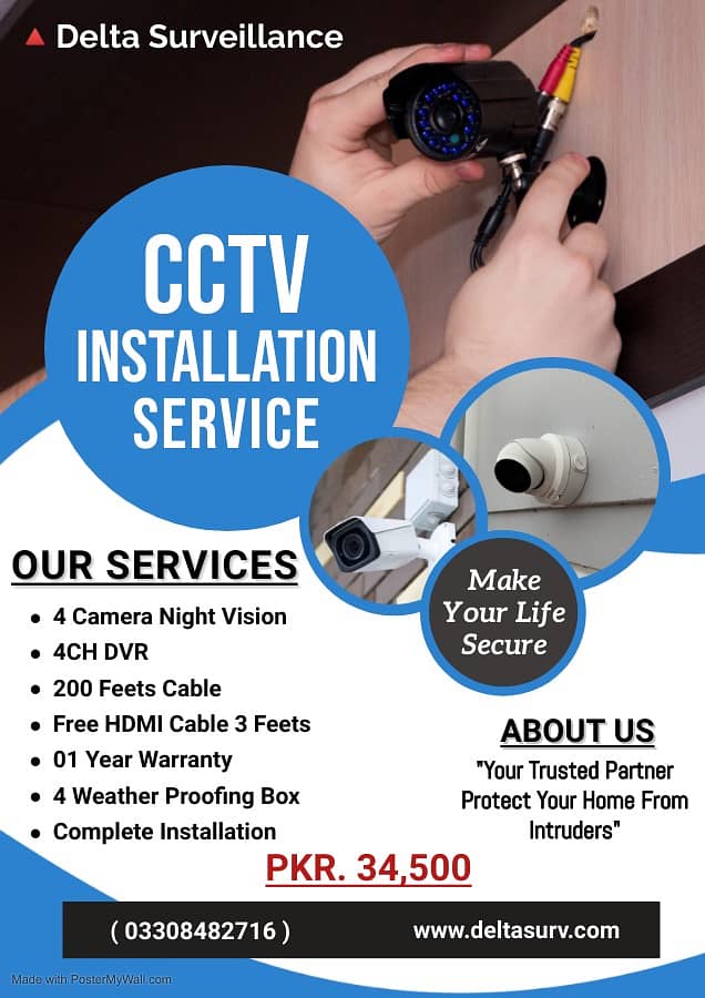 CCTV Cameras Installation Super Duper Offer Available Delta Survellian 3