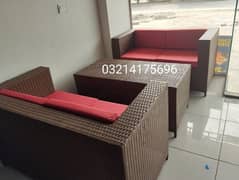 OUTDOOR GARDEN RATTAN UPVC FURNITURE SOFA SET CHAIRS TABLE UMBRELLA