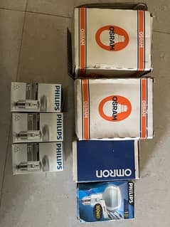 Spotlight Bulbs (60W/100W/150W) PHILIPS, OSRAM, OMRON Spot Lights