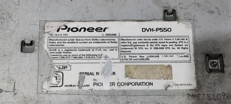 pioneer original player (single din) 2