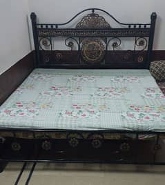 Iron double bed for sale