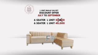 Furniture Sofa Set - 6 seater L shape Sofa Set - Classic furniture <-