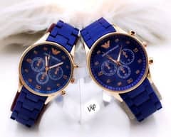 Beautiful Couple's watch blue