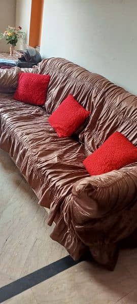 Sofa set 6 seater with cover 10