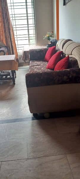 Sofa set 6 seater with cover 11