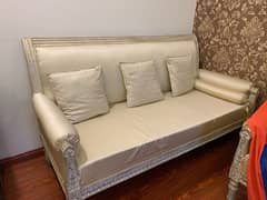 White sofa set