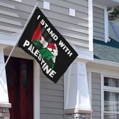 Flagpole Bracket Wall Mount I Stand With Palestine Flag Free Palestine