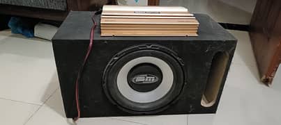 car sound system Bm woofer & mega sound amplifier 0