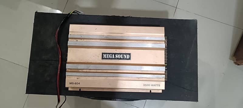 car sound system Bm woofer & mega sound amplifier 2