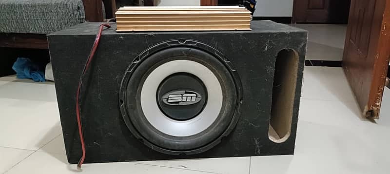 car sound system Bm woofer & mega sound amplifier 5