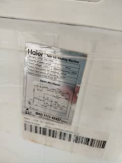 Haier twin tube washing machine