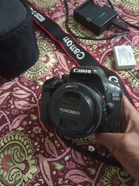 Canon 550d with 50mm lens 1