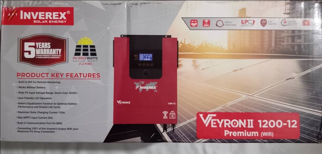 Inverex Veyron II Premium 1.2KW-12V – Solar Inverters (built-in Wifi 3