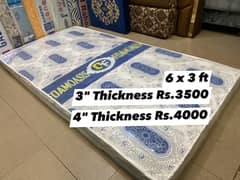 Student Mattress 6 ft x 3 ft size. Single Mattress