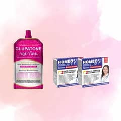 1 Glupatone & 2 Homeo Cure Whitening Cream