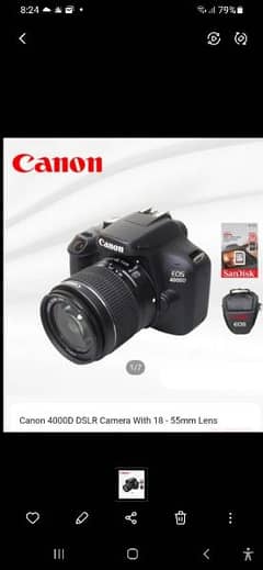 DSLR CAMERA URGENT SALE