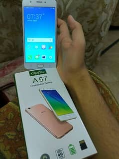 Oppo A57 With box. . . 4/64. . . 10/10 condition