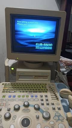 Ultrasound machine Color doppler Hetachi Eub 5500
