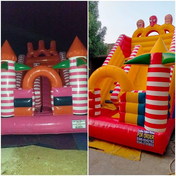 Kids Slide, Kids Swings, Kids Rides, Jhula, Trampoline, Jumping Castle 6