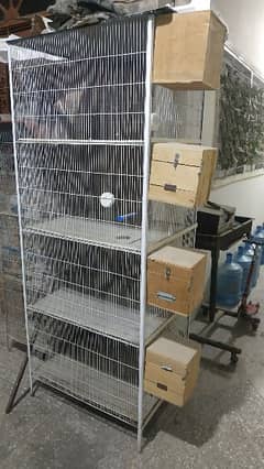 4 Portion Heavy Metal Cage For Big Parrots And other birds.