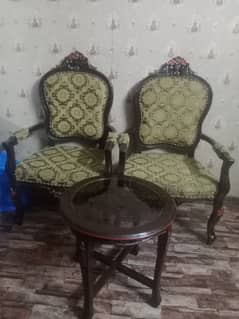 Room chairs set with table